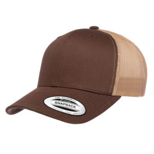 ATC™ YUPOONG® YP CLASSICS® RETRO TRUCKER CAP - Brown/Khaki - OSFA
