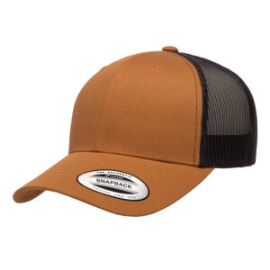 ATC™ YUPOONG® YP CLASSICS® RETRO TRUCKER CAP - Caramel/Black - OSFA