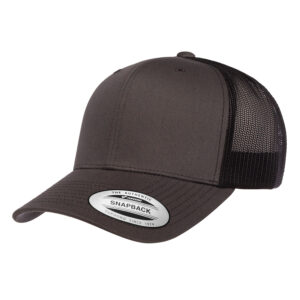 ATC™ YUPOONG® YP CLASSICS® RETRO TRUCKER CAP - Charcoal/Black - OSFA