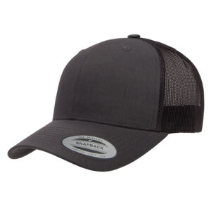 ATC™ YUPOONG® YP CLASSICS® RETRO TRUCKER CAP - Charcoal/Charcoal - OSFA