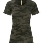ATC™ EUROSPUN® RING SPUN LADIES' TEE - Black Camo - 3XL