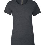 ATC™ EUROSPUN® RING SPUN LADIES' TEE - Charcoal Heather*** - XS