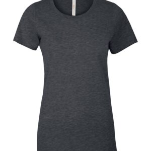 ATC™ EUROSPUN® RING SPUN LADIES' TEE - Charcoal Heather*** - XS