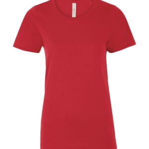 ATC™ EUROSPUN® RING SPUN LADIES' TEE - True Red - 2XL