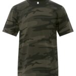 ATC™ EUROSPUN® RING SPUN YOUTH TEE - Black Camo - XL
