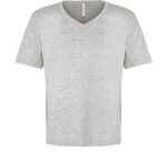 ATC™ EUROSPUN® RING SPUN V-NECK TEE - Athletic Grey* - M