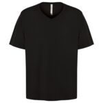 ATC™ EUROSPUN® RING SPUN V-NECK TEE - Black - 2XL