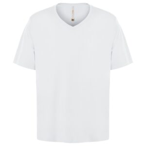 ATC™ EUROSPUN® RING SPUN V-NECK TEE - White - 2XL