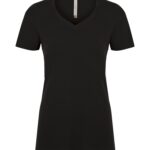 ATC™ EUROSPUN® RING SPUN V-NECK LADIES' TEE - Black - 2XL