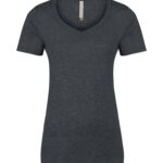 ATC™ EUROSPUN® RING SPUN V-NECK LADIES' TEE - Charcoal Heather*** - S