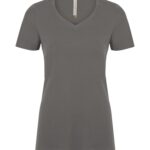 ATC™ EUROSPUN® RING SPUN V-NECK LADIES' TEE - Coal Grey - XL