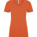 ATC™ EUROSPUN® RING SPUN V-NECK LADIES' TEE - Orange - XS