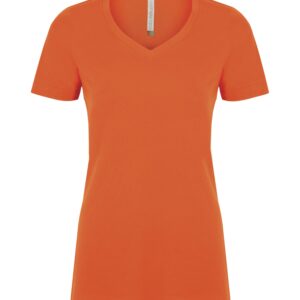 ATC™ EUROSPUN® RING SPUN V-NECK LADIES' TEE - Orange - 2XL