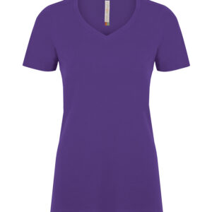 ATC™ EUROSPUN® RING SPUN V-NECK LADIES' TEE - Purple - 2XL