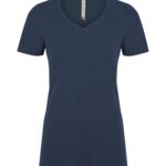 ATC™ EUROSPUN® RING SPUN V-NECK LADIES' TEE - True Navy - L