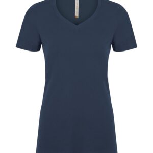 ATC™ EUROSPUN® RING SPUN V-NECK LADIES' TEE - True Navy - 2XL