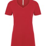 ATC™ EUROSPUN® RING SPUN V-NECK LADIES' TEE - True Red - XS