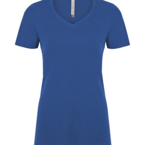 ATC™ EUROSPUN® RING SPUN V-NECK LADIES' TEE - True Royal - 2XL