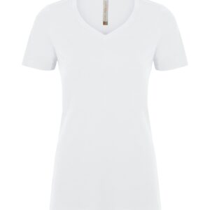 ATC™ EUROSPUN® RING SPUN V-NECK LADIES' TEE - White - 2XL
