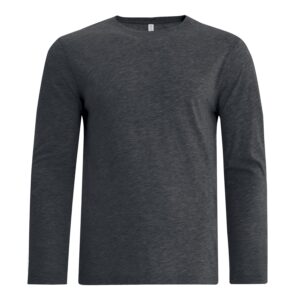 ATC™ EUROSPUN® RING SPUN LONG SLEEVE TEE - Charcoal Heather** - 2XL