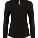 ATC™ EUROSPUN® RING SPUN LONG SLEEVE LADIES' TEE - Black - 3XL