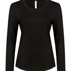 ATC™ EUROSPUN® RING SPUN LONG SLEEVE LADIES' TEE - Black - 2XL