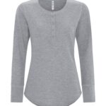 ATC™ ESACTIVE® VINTAGE THERMAL LONG SLEEVE LADIES' HENLEY - Grey Heather* - 2XL