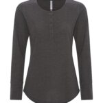 ATC™ ESACTIVE® VINTAGE THERMAL LONG SLEEVE LADIES' HENLEY - Charcoal Heather - S