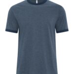 ATC™ EUROSPUN® RINGER TEE - Navy Heather*/True Navy - XL