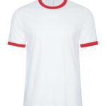 ATC™ EUROSPUN® RINGER TEE - White/True Red - M