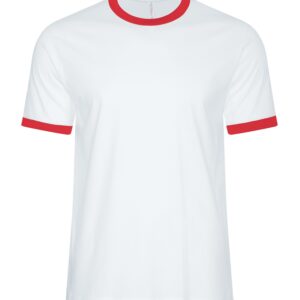 ATC™ EUROSPUN® RINGER TEE - White/True Red - 2XL