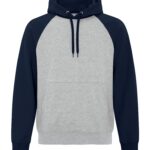 ATC™ EVERYDAY FLEECE TWO TONE HOODIE - Athletic Heather/Dark Navy - 2XL