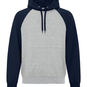 ATC™ EVERYDAY FLEECE TWO TONE HOODIE - Athletic Heather/Dark Navy - 2XL