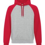 ATC™ EVERYDAY FLEECE TWO TONE HOODIE - Athletic Heather/Red - XL