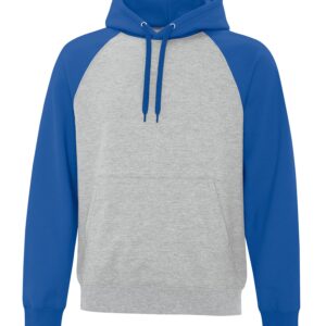 ATC™ EVERYDAY FLEECE TWO TONE HOODIE - Athletic Heather/Royal - 2XL