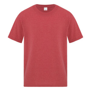 ATC™ EVERYDAY SIDE SEAM YOUTH TEE - Heather Red** - L