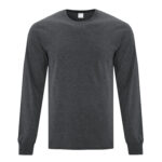 ATC™ EVERYDAY SIDE SEAM LONG SLEEVE TEE - Dark Grey Heather** - 3XL