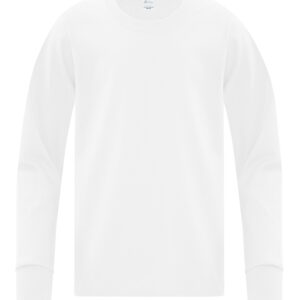 ATC™ EVERYDAY SIDE SEAM LONG SLEEVE YOUTH TEE - White - L