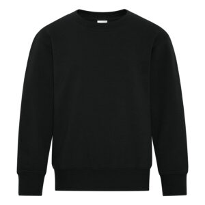ATC™ EVERYDAY FLEECE CREWNECK YOUTH SWEATSHIRT - Black - L