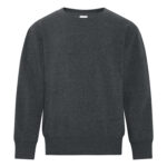 ATC™ EVERYDAY FLEECE CREWNECK YOUTH SWEATSHIRT - Dark Heather Grey - L