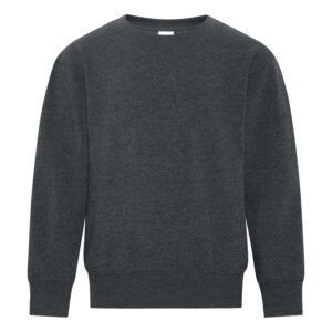 ATC™ EVERYDAY FLEECE CREWNECK YOUTH SWEATSHIRT - Dark Heather Grey - L