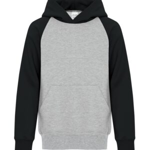 ATC™ EVERYDAY FLEECE TWO TONE YOUTH HOODIE - Athletic Heather/Black - L