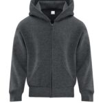 ATC™ EVERYDAY FLEECE FULL ZIP YOUTH HOODIE - Dark Heather Grey - L
