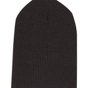 ATC™ EVERYDAY RIB KNIT SLOUCH BEANIE - Black - OSFA
