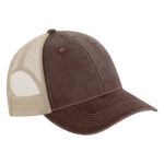 ATC™ PIGMENT DYED TRUCKER CAP - Dark Brown/Crème - OSFA