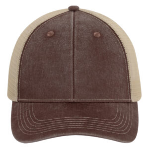ATC™ PIGMENT DYED TRUCKER CAP - Caramel/Crème - OSFA