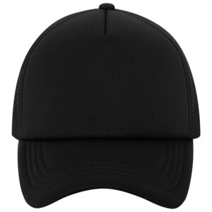 ATC™ 5-PANEL FOAM TRUCKER CAP - Black/Black - OSFA
