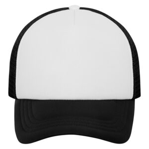 ATC™ 5-PANEL FOAM TRUCKER CAP - White/Black - OSFA