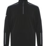 CALLAWAY 1/4 ZIP WATER REPELLENT PULLOVER - Black/Iron - 2XL