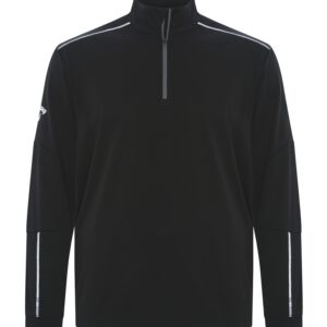 CALLAWAY 1/4 ZIP WATER REPELLENT PULLOVER - Black/Iron - 2XL